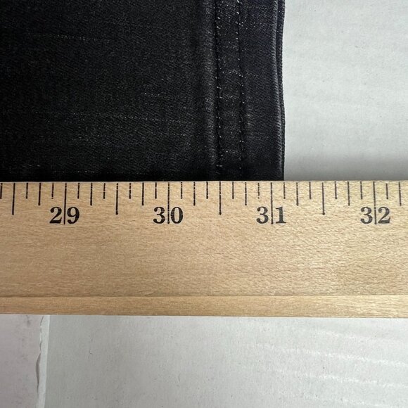 Prana Jeans Womens 28x31* Low Rise Boot Cut Slim Black Faded Stretch Denim Tag 4 - Picture 12 of 16